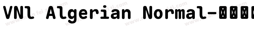 VNl Algerian Normal字体转换